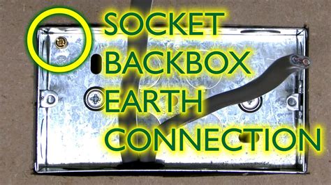 earthing electrical back boxes|socket backbox earth connection.